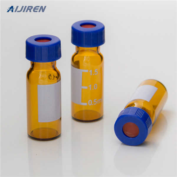 caps and closures HPLC GC sample vials amber labeled